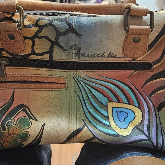Anuschka Artistic Multicolor Satchel - Picture 3 of 4